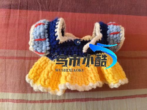 转发-20厘米棉花娃娃白雪公主裙钩织法